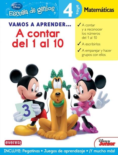 CONTAR DEL 1 AL 10 - VAMOS A APRENDER MICKEY (4AÑ-ESCGEN) | 9788444146461 | Walt Disney Company | Librería Castillón - Comprar libros online Aragón, Barbastro