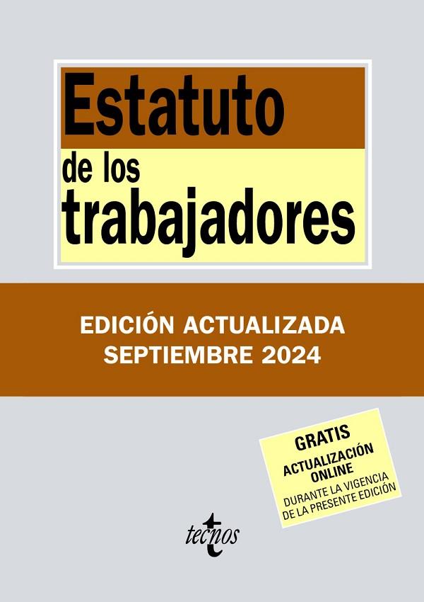 Estatuto de los Trabajadores | 9788430990924 | Editorial Tecnos | Librería Castillón - Comprar libros online Aragón, Barbastro