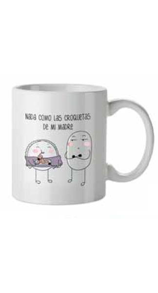 TAZA CROQUETA Y EMPANADILLA - NADA COMO LAS CROQUETAS DE MI MADRE | 8432715100836 | Librería Castillón - Comprar libros online Aragón, Barbastro