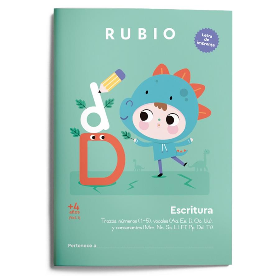 Escritura con letra de imprenta (+4 años). Vol. 1 | 9788418964817 | ENRIQUE RUBIO POLO SLU | Librería Castillón - Comprar libros online Aragón, Barbastro