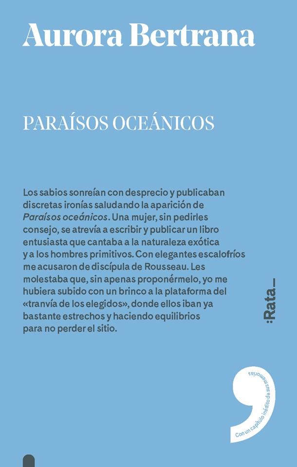 Paraísos oceánicos | 9788416738328 | Aurora Bertrana | Librería Castillón - Comprar libros online Aragón, Barbastro