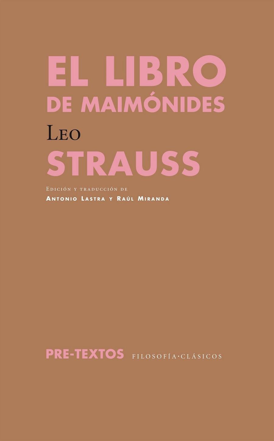 libro de Maimónides, El | 9788415297956 | Strauss, Leo | Librería Castillón - Comprar libros online Aragón, Barbastro