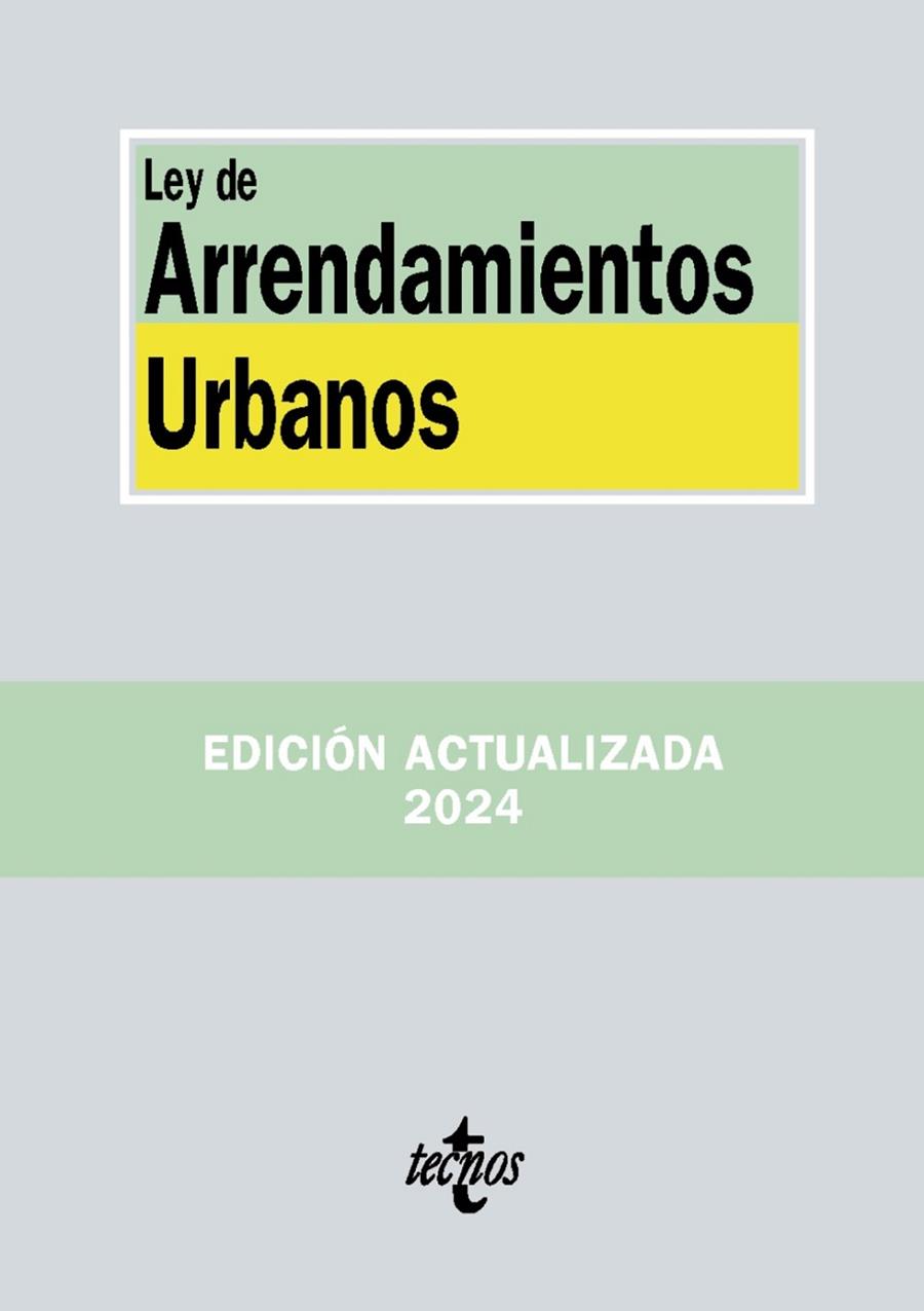 Ley de Arrendamientos Urbanos | 9788430991037 | Editorial Tecnos | Librería Castillón - Comprar libros online Aragón, Barbastro