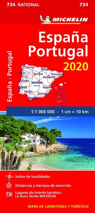 Mapa National España - Portugal 2020 - Mapa michelin 734 | 9782067244078 | MICHELIN | Librería Castillón - Comprar libros online Aragón, Barbastro