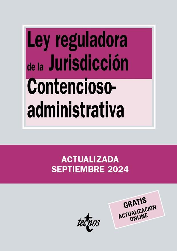 Ley reguladora de la Jurisdicción Contencioso-administrativa | 9788430990894 | Editorial Tecnos | Librería Castillón - Comprar libros online Aragón, Barbastro