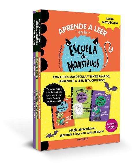 Aprender a leer en la Escuela de Monstruos - Pack con los libros 7, 8 y 9 | 9788410298682 | Rippin, Sally | Librería Castillón - Comprar libros online Aragón, Barbastro