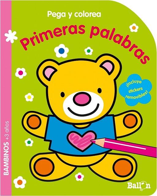 Pega y colorea - Primeras palabras | 9789463072823 | Ballon | Librería Castillón - Comprar libros online Aragón, Barbastro