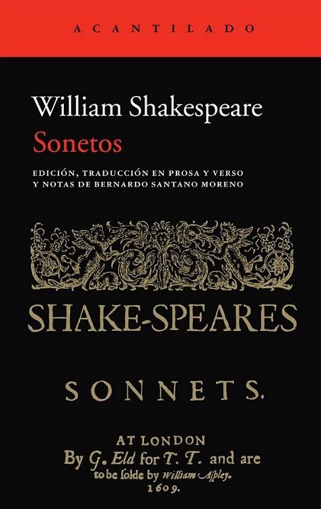 Sonetos | 9788415689324 | Shakespeare, William | Librería Castillón - Comprar libros online Aragón, Barbastro