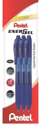 BLISTER ENERGEL 3 BOLIGRAFOS AZUL BL107 | 4016284333310 | Librería Castillón - Comprar libros online Aragón, Barbastro