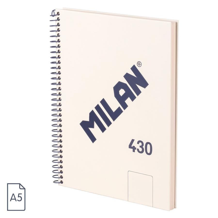 CUADERNO MILAN SERIE 1918 ESPIRAL A5 80H LISO BEIG | 8411574110361 | Librería Castillón - Comprar libros online Aragón, Barbastro