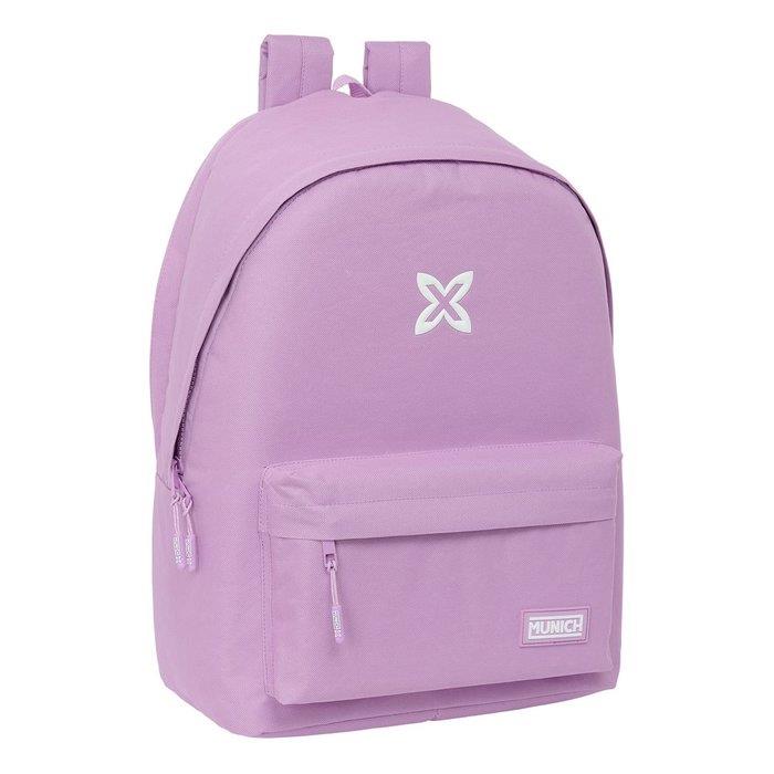 MOCHILA DOBLE PARA PORTATIL 15.6" USB MUNICH LILA | 8412688569779 | Librería Castillón - Comprar libros online Aragón, Barbastro