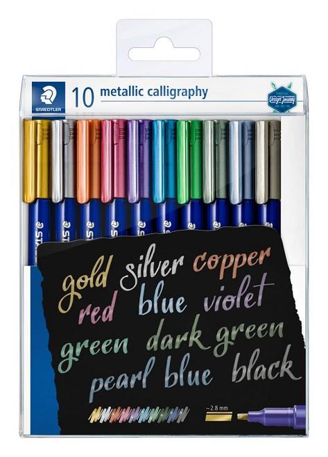 ROTULADOR METALICO STAEDTLER 8325 TB10 PARA CALIGRAFIA ESTUCHE CON 10 COLORES DISTINTOS | 4007817077948 | Librería Castillón - Comprar libros online Aragón, Barbastro