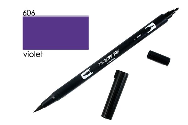 ROTULADOR TOMBOW DUAL BRUSH COLOR VIOLET ABT 606 | 4901991901788 | Librería Castillón - Comprar libros online Aragón, Barbastro