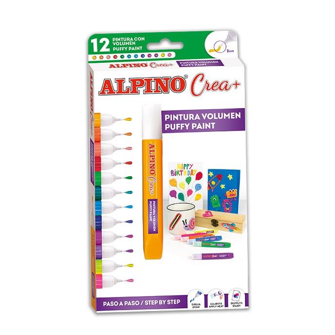 PINTURA CON VOLUMEN ALPINO CREA 3D 12 COLORES | 8413240535256 | Librería Castillón - Comprar libros online Aragón, Barbastro