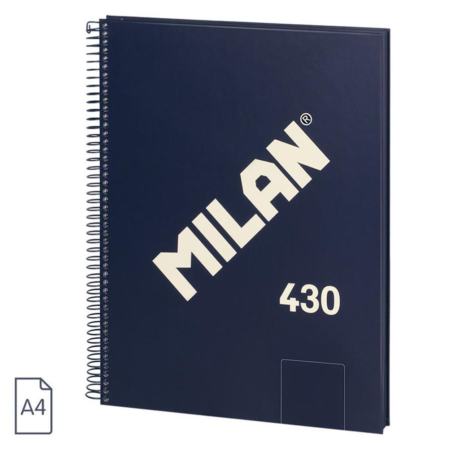 CUADERNO MILAN SERIE 1918 ESPIRAL A4 80H LISO AZUL | 8411574110248 | Librería Castillón - Comprar libros online Aragón, Barbastro