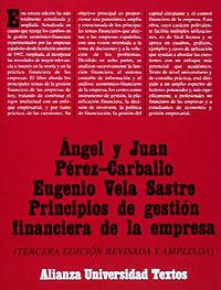 Principios de gestión financiera de la empresa | 9788420681139 | Pérez-Carballo Veiga, Ángel/Pérez Carballo, J./Vela Sastre, Eugenio | Librería Castillón - Comprar libros online Aragón, Barbastro