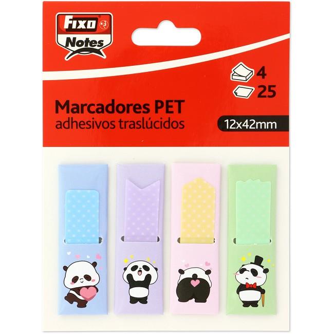 MARCADORES ADHESIVOS TRASLUCIDOS POPUP 4 MODELOS 25H/CADA 12X42MM PANDAS | 8413623506903 | Librería Castillón - Comprar libros online Aragón, Barbastro