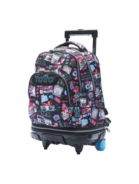 MOCHILA CON RUEDAS DESMONTABLE TIZA TOTTO 6CZ | 7704758843119 | Librería Castillón - Comprar libros online Aragón, Barbastro