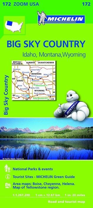 Mapa Zoom USA Big Sky Country - Michelin 172 | 9782067190801 | Michelin | Librería Castillón - Comprar libros online Aragón, Barbastro