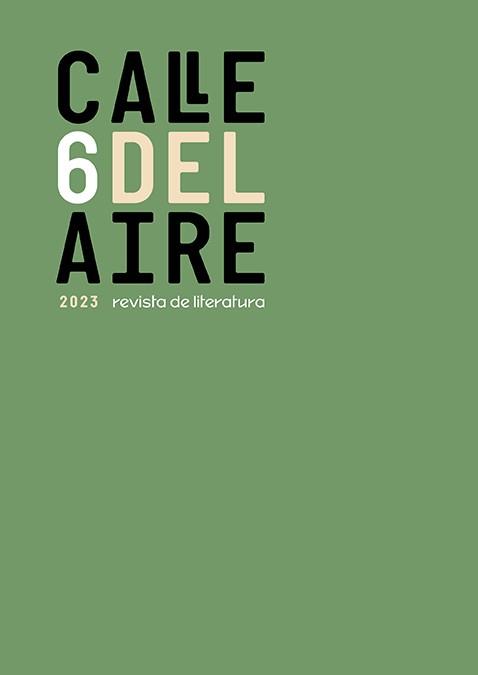 Calle del Aire. Revista de literatura, 6 | 9788410148031 | Varios autores | Librería Castillón - Comprar libros online Aragón, Barbastro