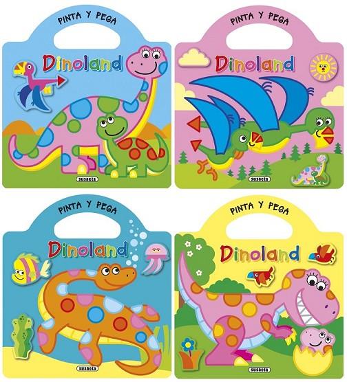 Aprende y pega dinoland (4 títulos) | 9788467746259 | Busquets Villanova, Jordi | Librería Castillón - Comprar libros online Aragón, Barbastro