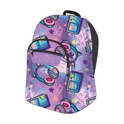 MOCHILA ESCOLAR ADAPTABLE A CARRO ACUARELES TOTTO 4QH | 7704758864947 | Librería Castillón - Comprar libros online Aragón, Barbastro