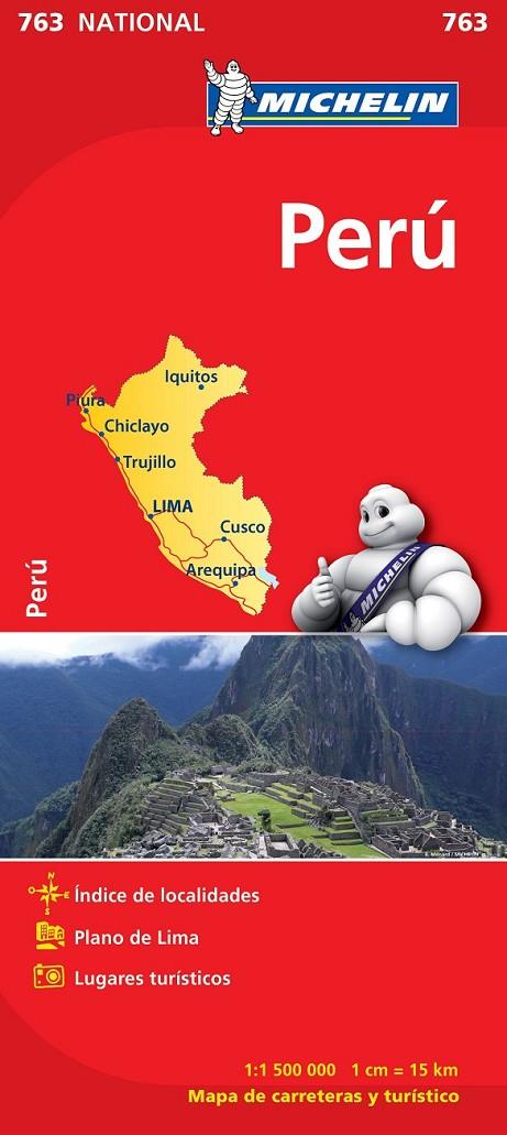 MAPA NATIONAL PERÚ - MICHELIN 763 | 9782067173446 | MICHELIN | Librería Castillón - Comprar libros online Aragón, Barbastro