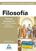 Cuerpo profesores ESO Filosofía Temario Volumen IV | 9788466578820 | Garcia Lucas, Isabel | Librería Castillón - Comprar libros online Aragón, Barbastro