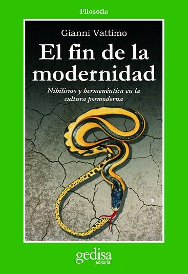 FIN DE LA MODERNIDAD, EL | 9788474322408 | VATTIMO, GIANNI | Librería Castillón - Comprar libros online Aragón, Barbastro