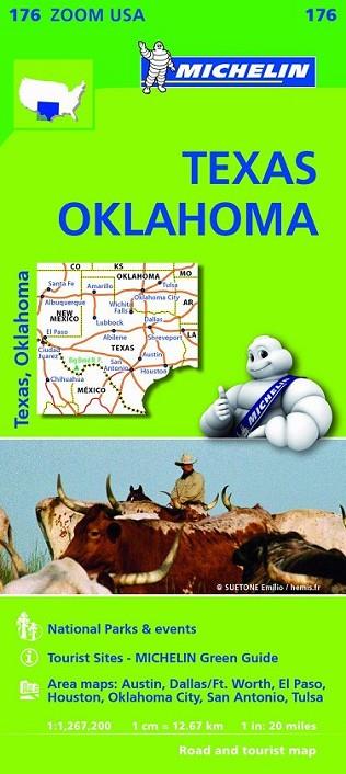 Mapa Zoom USA Texas - Oklahoma - Michelin 176 | 9782067190924 | Michelin | Librería Castillón - Comprar libros online Aragón, Barbastro