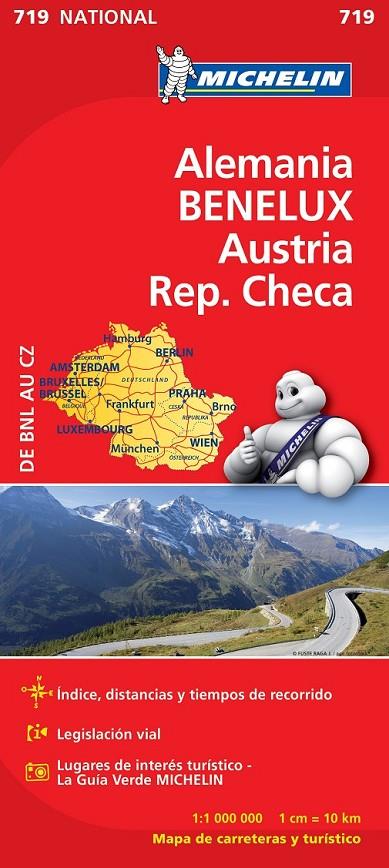 MAPA NATIONAL ALEMANIA, AUSTRIA, BENELUX, REP. CHECA - MICHELIN | 9782067170940 | MICHELIN | Librería Castillón - Comprar libros online Aragón, Barbastro