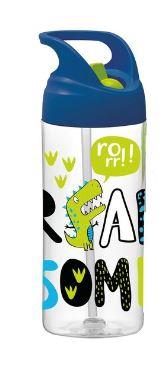 BOTELLA AGUA INFANTIL CON ASA DE 500ML CON PAJITA | 8429640002144 | Librería Castillón - Comprar libros online Aragón, Barbastro