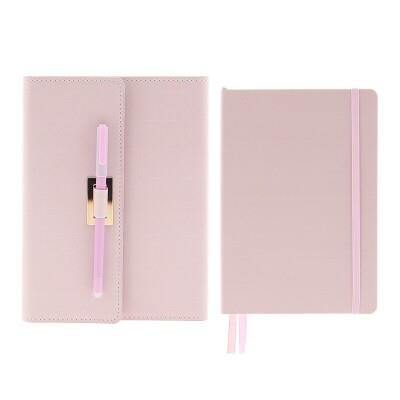 FUNDA LIBRETA TAMAÑO A5 LISO + BOLÍGRAFO + LIBRETA A5 LISO COLOR PINK STPK2435PK | 8435458063420 | Librería Castillón - Comprar libros online Aragón, Barbastro