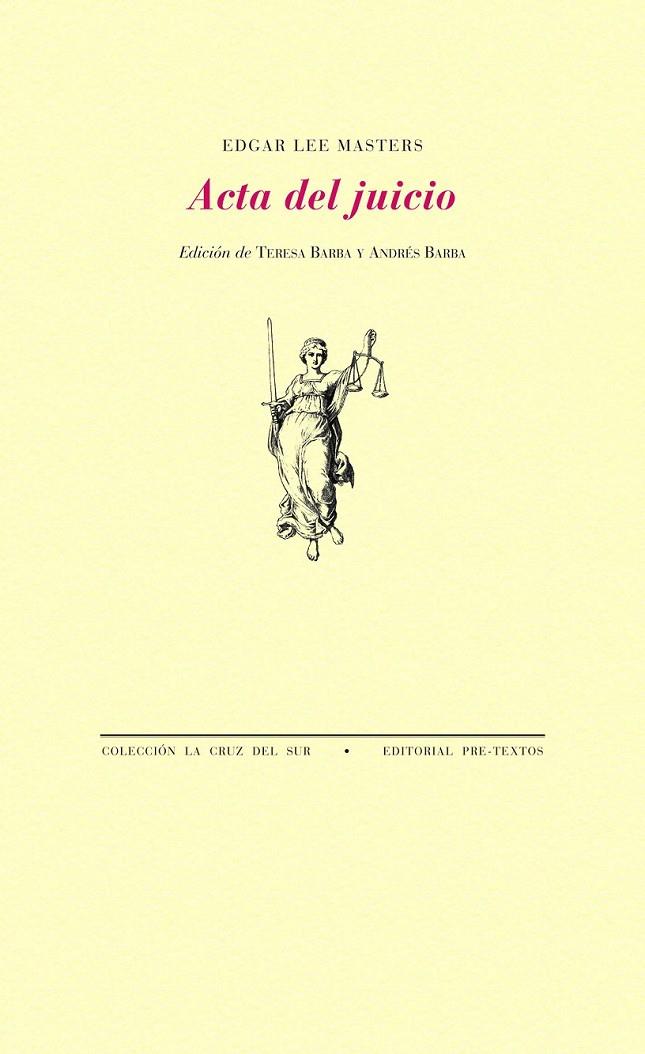 ACTA DEL JUICIO | 9788492913756 | MASTERS, EDGAR LEE | Librería Castillón - Comprar libros online Aragón, Barbastro