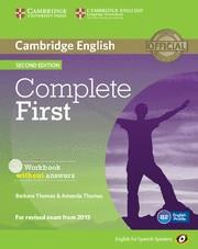 Complete First for Spanish Speakers Workbook without Answers with Audio CD 2nd E | 9788483238172 | Thomas, Barbara/Thomas, Amanda | Librería Castillón - Comprar libros online Aragón, Barbastro