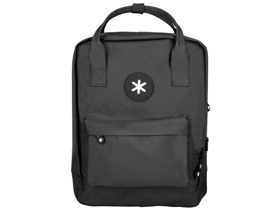 ANTARTIK Cartera antartik mochila 2 asas y bolsillos exteriores negro 300x115x390 mm. | 8423473104877 | Librería Castillón - Comprar libros online Aragón, Barbastro