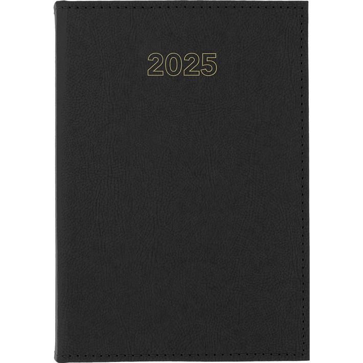 AGENDA 2025 ZURICH 16,5X24 SEMANA VISTA VINILO TAPA DURA CUATRILINGUE NEGRO FSC GRAFOPLÁS | 8413623173983 | Librería Castillón - Comprar libros online Aragón, Barbastro