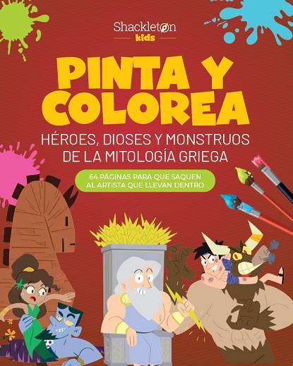 Pinta y colorea héroes, dioses y monstruos de la mitología griega | 9788413614205 | Librería Castillón - Comprar libros online Aragón, Barbastro