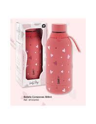 BOTELLA TERMICA 500 ML CORAL RED CORAZONES | 8435458039166 | Librería Castillón - Comprar libros online Aragón, Barbastro