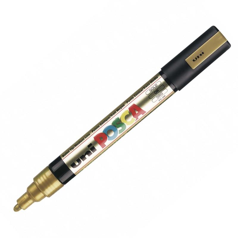 UNIBALL POSCA PC5M 1.8-2.5MM ORO | 4902778916261 | Librería Castillón - Comprar libros online Aragón, Barbastro