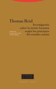 INVESTIGACION SOBRE LA MENTE HUMANA SEGUN LOS PRINCIPIOS DEL | 9788481646696 | REID, THOMAS | Librería Castillón - Comprar libros online Aragón, Barbastro