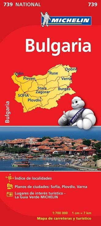 MAPA NATIONAL BULGARIA - MICHELIN 739 | 9782067174054 | MICHELIN | Librería Castillón - Comprar libros online Aragón, Barbastro