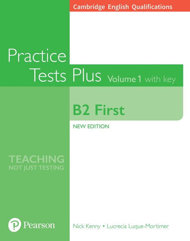 Cambridge English Qualifications: B2 First Volume 1 Practice Tests Pluswith key | 9781292208756 | Kenny, Nick ; Luque-Mortimer, Lucrecia | Librería Castillón - Comprar libros online Aragón, Barbastro