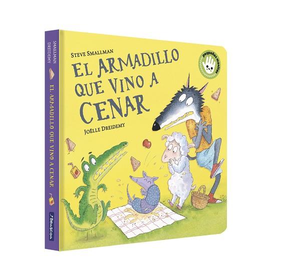 El armadillo que vino a cenar (La ovejita que vino a cenar. Libro de cartón) | 9788448867959 | Steve Smallman | Librería Castillón - Comprar libros online Aragón, Barbastro