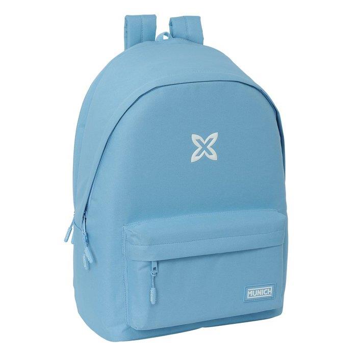 MOCHILA DOBLE PARA PORTATIL 15.6" USB MUNICH AZUL CLARO | 8412688563630 | Librería Castillón - Comprar libros online Aragón, Barbastro