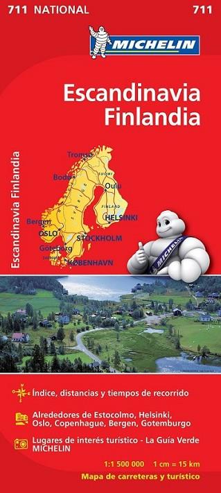 MAPA NATIONAL ESCANDINAVIA, FINLANDIA - MICHELIN | 9782067170513 | MICHELIN | Librería Castillón - Comprar libros online Aragón, Barbastro