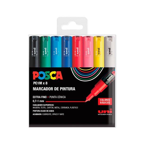 POSCA PC1M/8C ESTUCHE 8 ROTULADORES COLORES BASICOS | 8435009951442 | Librería Castillón - Comprar libros online Aragón, Barbastro