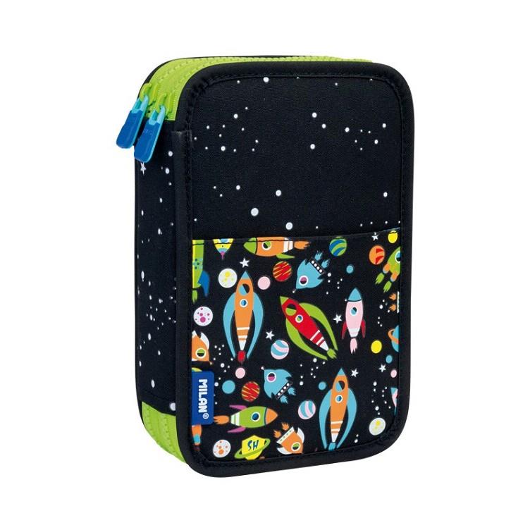 ESTUCHE PLUMIER MILAN 2 PISOS CON CONTENIDO SUPER HEROES SPACE 081264SSB | 8411574079507 | Librería Castillón - Comprar libros online Aragón, Barbastro