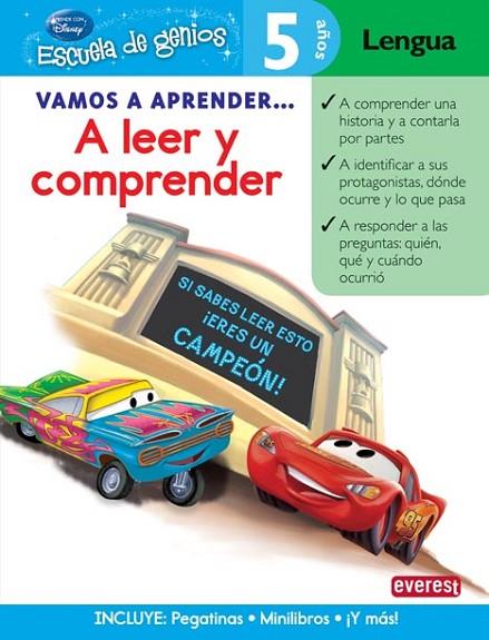 A LEER Y COMPRENDER - VAMOS A APRENDER CARS (5AÑ-ESCGEN) | 9788444146492 | Walt Disney Company | Librería Castillón - Comprar libros online Aragón, Barbastro