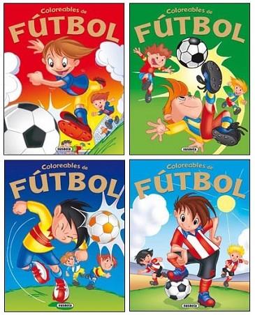 COLOREABLES DE FUTBOL (4 títulos) | 9788467702088 | RIGOL, FRANCESC | Librería Castillón - Comprar libros online Aragón, Barbastro